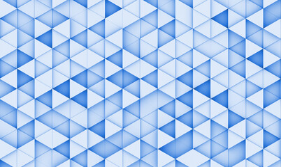 Blue background with triangles. 3d image, 3D rendering illustration