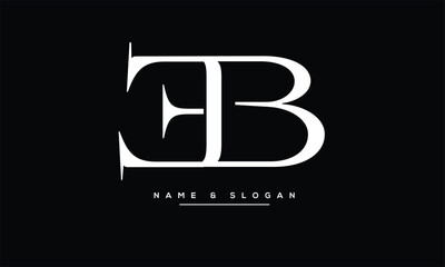 EB, BE, E, B Abstract Letters Logo Monogram