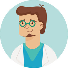 Diverse Healthcare Professionals Doctors Nurses Therapists Health Care Provider: Avatar Icons Set 