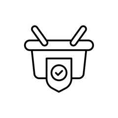 Product regulation outline icons, minimalist vector illustration ,simple transparent graphic element .Isolated on white background