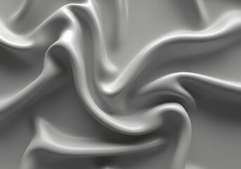 Obraz premium Smooth luxurious satin fabric texture with elegant flowing waves and soft highlights, perfect for fashion backgrounds