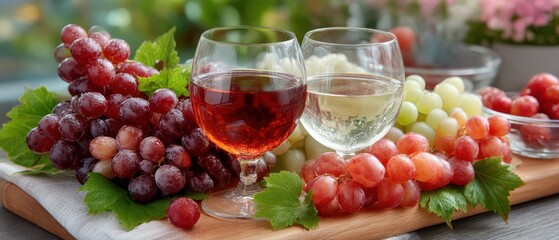 Wine and grapes