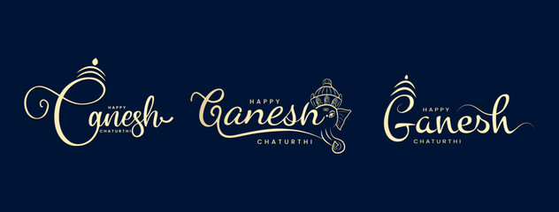 Lord Ganpati illustration for Ganesh Chaturthi festival Social Media Post