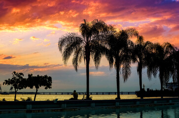 Sunset view of the port area of Rio de Janeiro, after revitalization project - Brazil	
