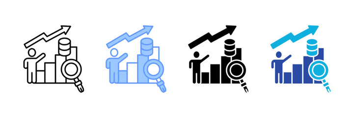 Performance Analysis  Icon Set Multiple Style Collection