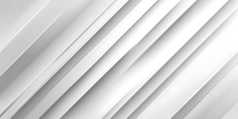 Obraz premium Abstract white diagonal lines with subtle shadows and highlights background gray