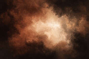Abstract smoky clouds in warm, dark tones