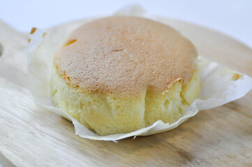 Japanese cotton cake, japanese cheese cake or cheese cake or sponge cake