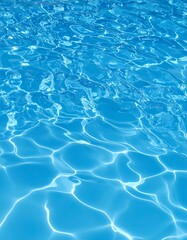 Shimmering blue water with subtle ripples and light reflections