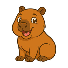 Fototapeta premium Cartoon capybara
