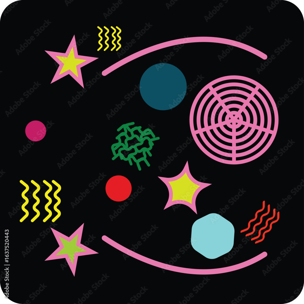 Poster yellow pulse grid icon set with vibrant waves in a filled style. this scalable eps vector is ideal f