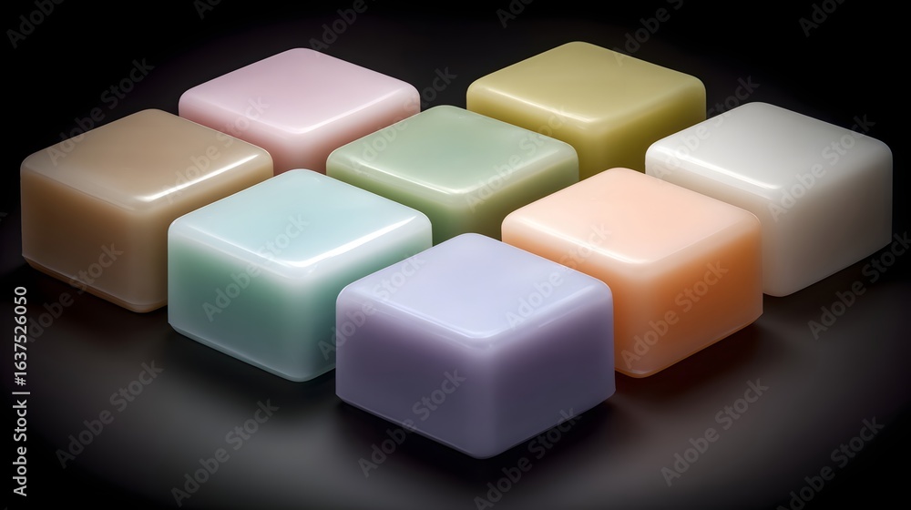 Aufkleber colorful square shapes arranged in a grid pattern.