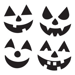 Spooky and Fun Halloween Pumpkin Face Stencils for Creative Crafting and Festive Decorations this October