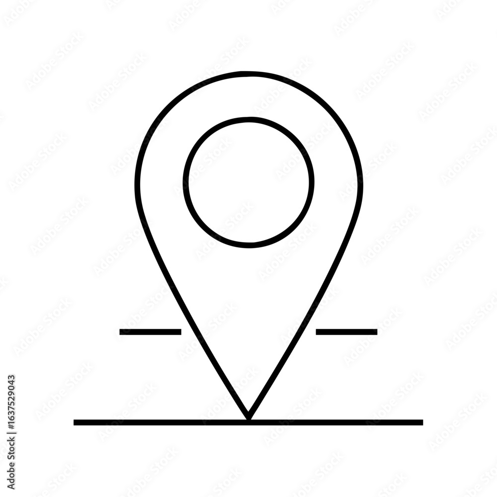 Poster find location map pin gps pointer marker destination position travel navigation icon vector graphic
