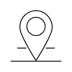 Find location map pin gps pointer marker destination position travel navigation icon vector graphic