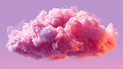 Fototapeta premium Pink cloud, fluffy, pastel, surreal, soft