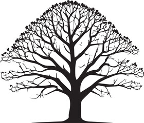 tree silhouette Vector | Minimalist & Trendy tree Silhouette Design | Unique & Stylish tree Artwork for Vector design