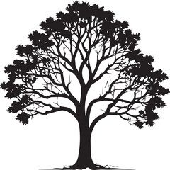 tree silhouette Vector | Minimalist & Trendy tree Silhouette Design | Unique & Stylish tree Artwork for Vector design