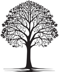 Obraz premium tree silhouette Vector | Minimalist & Trendy tree Silhouette Design | Unique & Stylish tree Artwork for Vector design