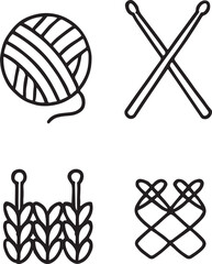 Vector design concept for a baseball icon set, featuring an illustration of a baseball bat and ball symbol for sports business