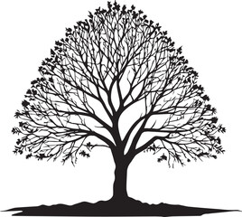 tree silhouette Vector | Minimalist & Trendy tree Silhouette Design | Unique & Stylish tree Artwork for Vector design