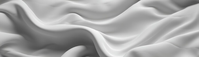 Fototapeta premium A smooth, flowing fabric texture in shades of gray, creating a serene and elegant visual appeal, AI-integrated National Hispanic Heritage Month