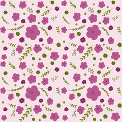 seamless pattern with flowers