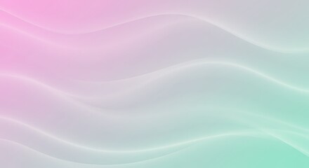 Fototapeta premium Soft pastel color gradient background with elegant flowing waves, creating a serene and modern abstract design ideal for various digital and creative projects and website interfaces.