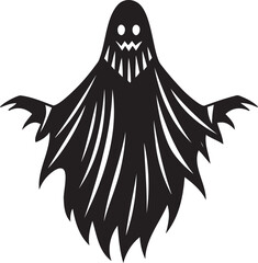 Halloween ghost silhouette icon