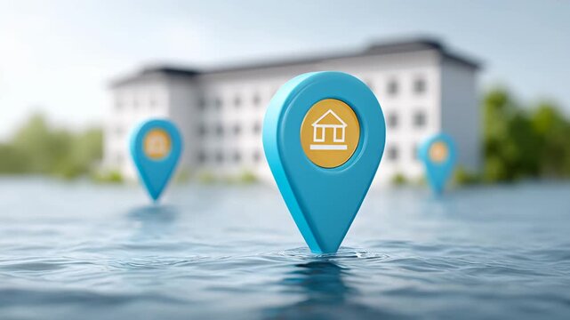 Earthquakes and floods caused a drop in hotel bookings and tourism. A visual representation of hotel cancellations surged, with a natural disaster flood in the background.