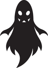 Halloween ghost silhouette icon