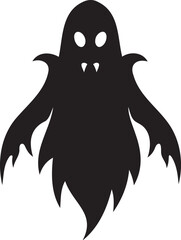 Halloween ghost silhouette icon