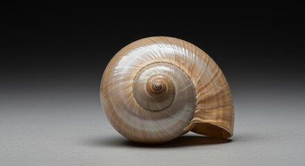 Elegant Pearl Seashell: Spiraled Beauty for Coastal Decor and Design