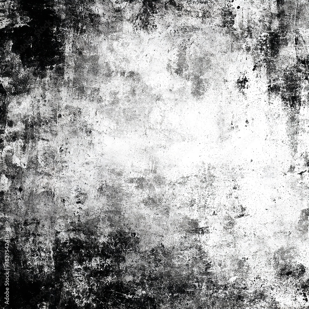 Aufkleber a heavily textured background with a stark contrast between black and white creating a distressed lo