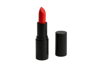 Vivid red lipstick isolated PNG with Transparent Background