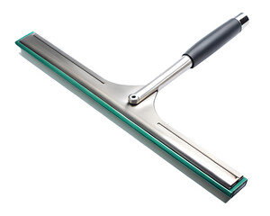 Squeegee for cleaning windows and surfaces, isolated on transparent background