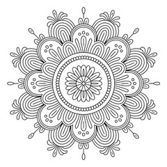 vector illustration of a floral ornament