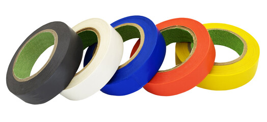 Adhesive tape isolated on white