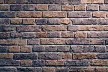 Naklejka premium Brick wall banner