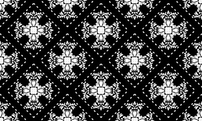 damask seamless pattern background. Classical old fashioned damask ornament, royal victorian seamless texture for wallpapers, textile, wrapping.