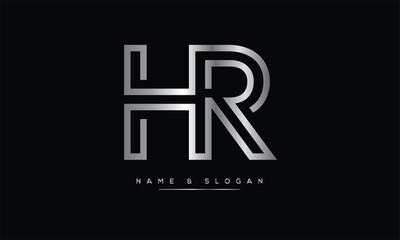 HR, RH, H, R Abstract Letters Logo Monogram