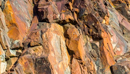 Obraz premium Colorful rock formations geological rock strata texture natural stone background image