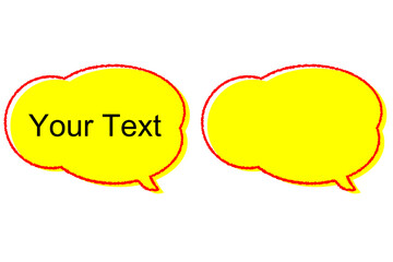 手書き風のかわいい吹き出し
