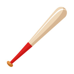 baseball bat isolated on white
