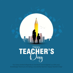 International teachers day. abstract vector illustration design