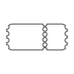 Ticket vector icon. Card illustration sign. Seat symbol. Coupon logo. Subscription web icon. ducket design for web.