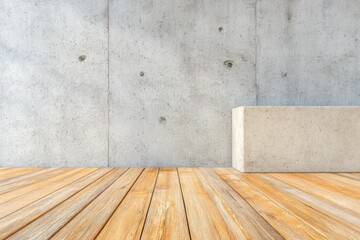 Naklejka premium Concrete wall banner