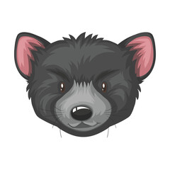 Tasmanian Devil Face Free Icon