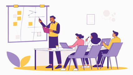 Business Meeting with Presenter and Attendees.