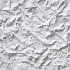 Obraz premium A close up shot of crumpled white paper showing the texture and shadows creating an abstract pattern design